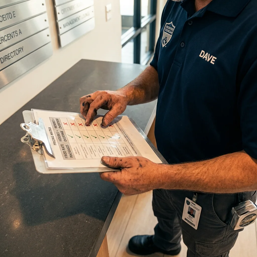 Cost comparison table showing flat rate structure versus hidden hourly overtime charges in Lake Charles apartment moving.